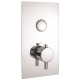 Iona Chrome Round Single Push Button Concealed Shower Valve
