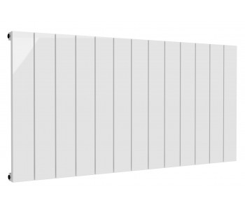 Reina Casina White Aluminium Single Panel Horizontal Radiator 600mm x 1230mm