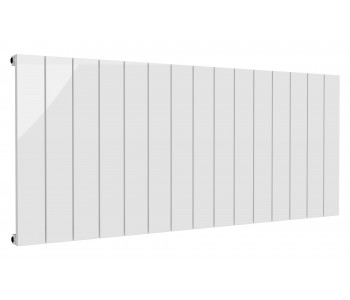 Reina Casina White Aluminium Single Panel Horizontal Radiator 600mm x 1420mm