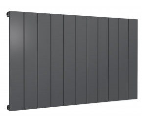 Reina Casina Anthracite Aluminium Single Panel Horizontal Radiator 600mm x 1040mm
