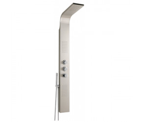 Eastbrook Conway Brushed Stainless Steel Thermostatic Shower Tower