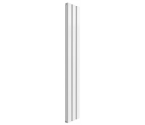 Reina Vicari White Aluminium Double Panel Vertical Radiator 1800mm x 300mm