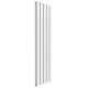 Reina Vicari White Aluminium Double Panel Vertical Radiator 1800mm x 500mm