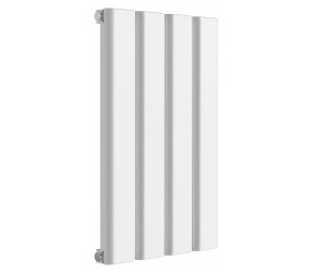 Reina Vicari White Aluminium Single Panel Horizontal Radiator 600mm x 400mm
