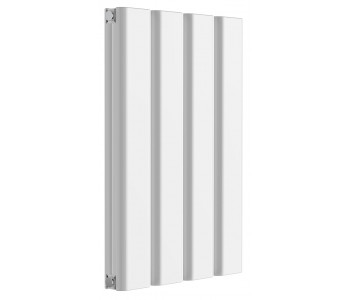 Reina Vicari White Aluminium Double Panel Horizontal Radiator 600mm x 400mm