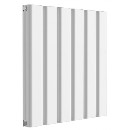 Reina Vicari White Aluminium Double Panel Horizontal Radiator 600mm x 600mm