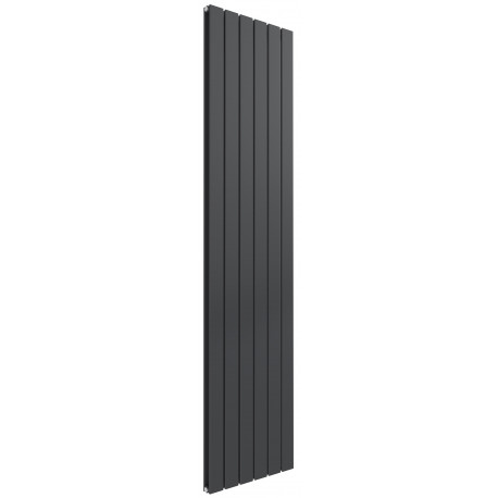 Reina Flat Anthracite Double Panel Vertical Radiator 1800mm High x 440mm Wide
