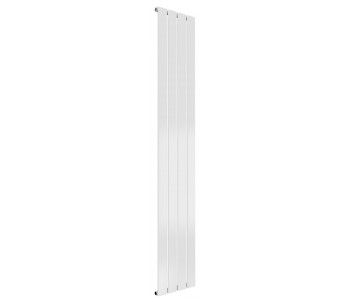 Reina Flat Single Panel White Vertical Designer Radiator 1600mm High x 292mm Wide