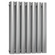 Reina Nerox Brushed Stainless Steel Double Panel Radiator 600mm x 413mm