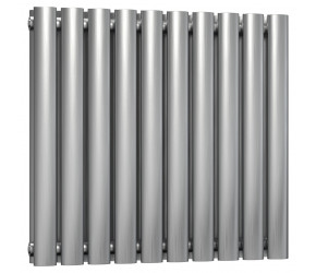 Reina Nerox Brushed Stainless Steel Double Panel Radiator 600mm x 590mm