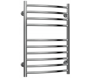Reina Eos Stainless Steel Towel Rail Curved 720mm High x 500mm Wide