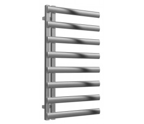 Reina Cavo Brushed Stainless Steel Towel Rail 880mm High x 500mm Wide