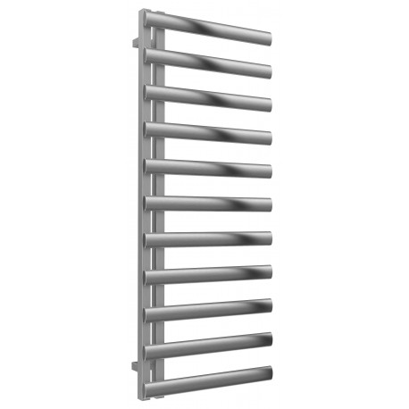 Reina Cavo Brushed Stainless Steel Towel Rail 1230mm High x 500mm Wide