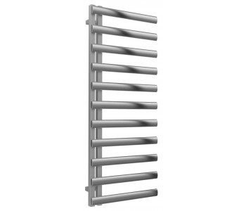 Reina Cavo Brushed Stainless Steel Towel Rail 1230mm High x 500mm Wide