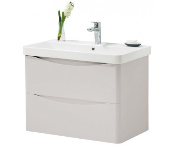 Kartell Arc Cashmere 800mm Wall Mounted 2 Drawer Bathroom Vanity Unit and Basin