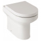 Kartell Bijou Back To Wall Toilet Pan with Soft Close Seat