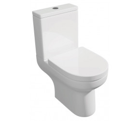Kartell Bijou Rimless Close Coupled Toilet with Soft Close Seat