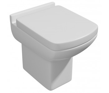 Kartell Pure Back to Wall Toilet Pan with Soft Close Seat