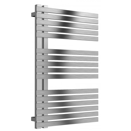 Reina Entice Brushed Stainless Steel Heated Towel Rail 770mm X 500mm