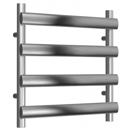 Reina Deno Brushed Stainless Steel Towel Rail 496mm High x 500mm Wide