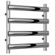 Reinaa Deno Polished Stainless Steel Towel Rail 496mm High x 500mm Wide