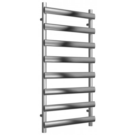 Reina Deno Brushed Stainless Steel Towel Rail 992mm High x 500mm Wide
