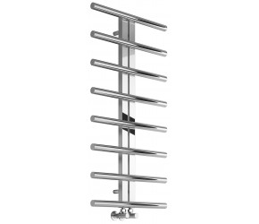 Reina Pizzo Polished Stainless Steel Designer Towel Rail 1000mm High x 600mm Wide