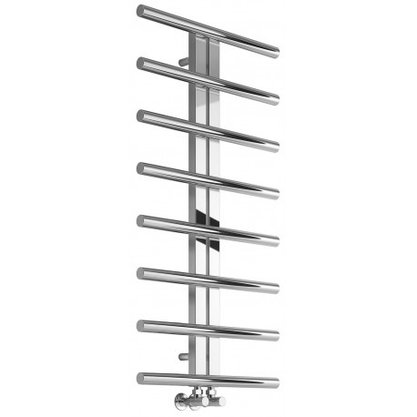 Reina Pizzo Polished Stainless Steel Designer Towel Rail 1000mm High x 600mm Wide