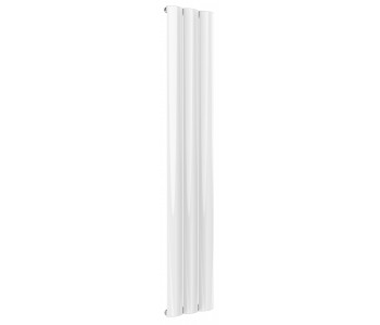 Reina Belva White Aluminium Single Panel Vertical Radiator 1800mm x 308mm