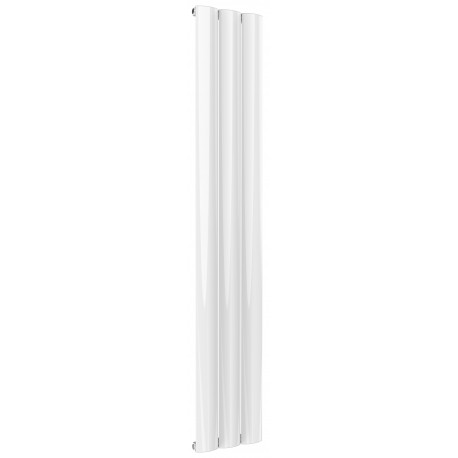 Reina Belva White Aluminium Double Panel Vertical Radiator 1800mm x 412mm