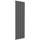 Reina Belva Anthracite Aluminium Single Panel Vertical Radiator 1800mm x 516mm