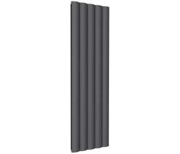 Reina Belva Anthracite Aluminium Double Panel Vertical Radiator 1800mm x 516mm