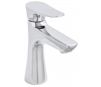 Kartell Focus Chrome Mono Basin Mixer Tap With Clicker Waste