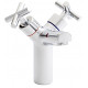 Kartell Times Chrome Branch Mono Basin Mixer Tap With Clicker Waste