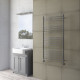 DBS Curved Polished Stainless Steel Towel Rail 1200mm High x 600mm Wide
