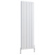 Wyvern White Elliptical Tube Double Panel Vertical Radiator 1800mm x 464mm