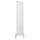 Wyvern White Flat Single Panel Vertical Radiator 1800mm x 408mm