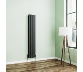Wyvern Anthracite Flat Double Panel Vertical Radiator 1600mm x 272mm