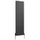 Wyvern Anthracite Flat Double Panel Vertical Radiator 1600mm x 408mm