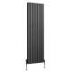Wyvern Anthracite Flat Double Panel Vertical Radiator 1600mm x 476mm