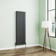 Wyvern Anthracite Flat Double Panel Vertical Radiator 1600mm x 476mm