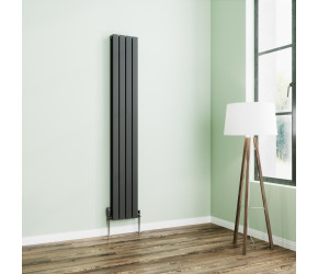 Wyvern Anthracite Flat Double Panel Vertical Radiator 1800mm x 272mm