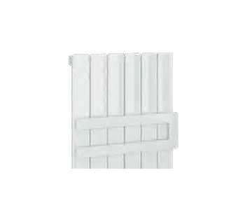 Eastbrook Addington Type10 Double Flat Style Towel Hanger Gloss White 440mm