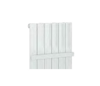 Eastbrook Addington Type10 Single Flat Style Towel Hanger Gloss White 588mm