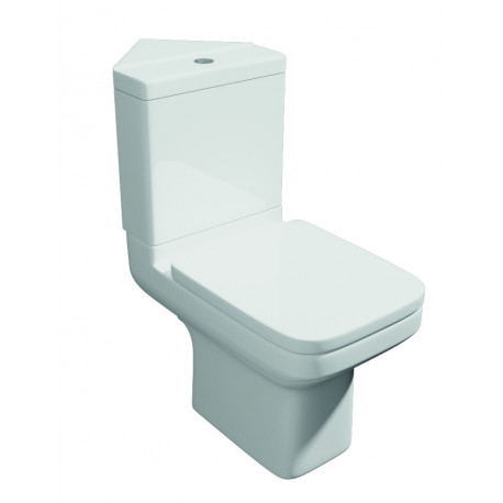 Kartell Trim Close Coupled Corner Toilet with Soft Close Seat