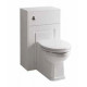 Kartell Astley Matt White 500mm WC Unit with Pan and Soft Close Seat