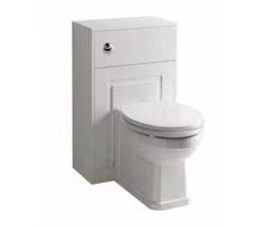 Kartell Astley Matt White 500mm WC Unit with Pan and Soft Close Seat