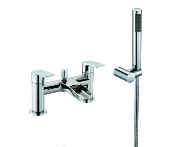 Trisen Merion Chrome Two lever bath Shower Mixer Tap With Kit