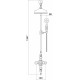 Trisen Shalma Chrome Exposed Thermostatic Shower With Kit