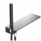Eastbrook Smooth Black Luxury Shower Shelf with round Handset